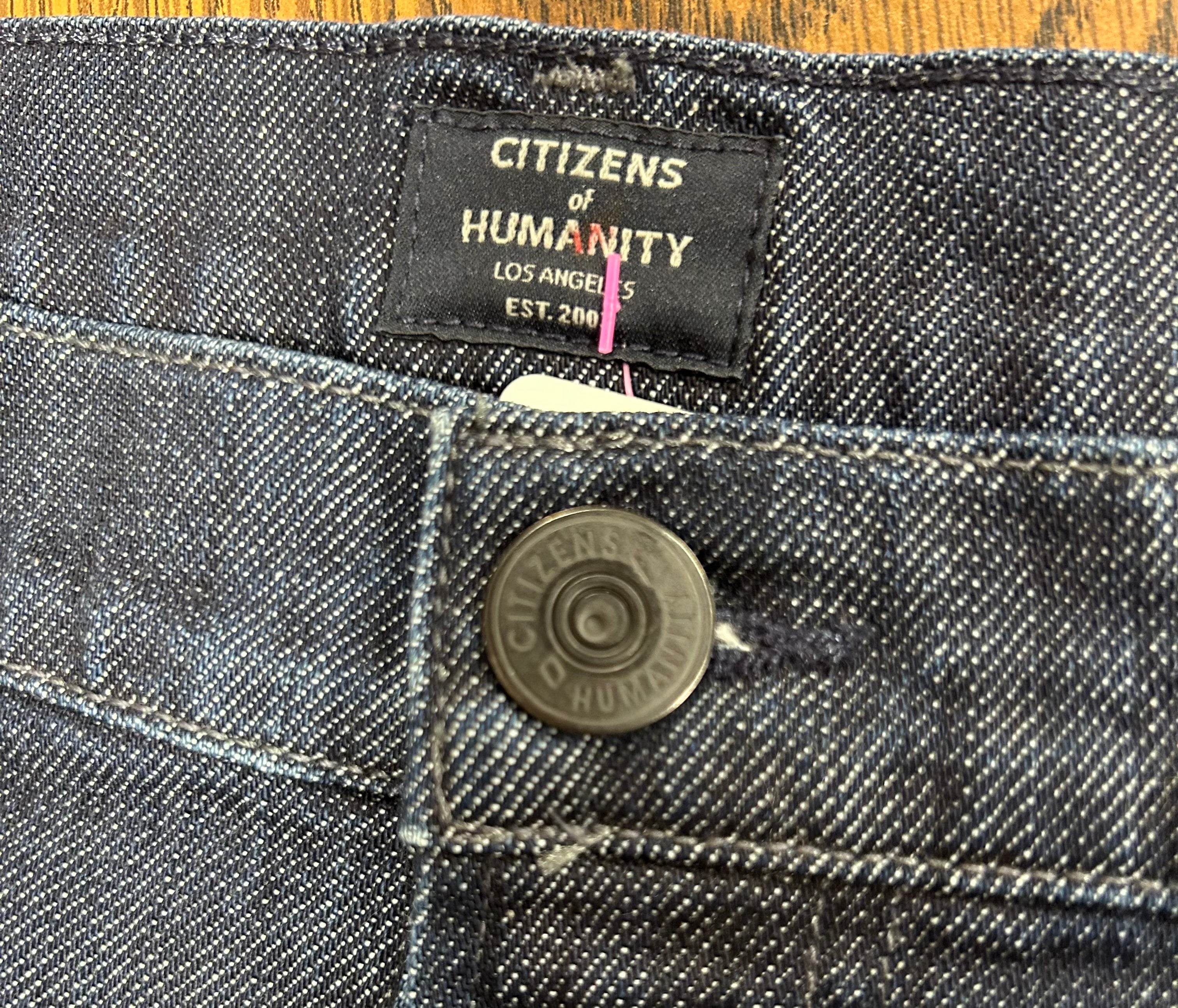 Citizens of Humanity, Blue Denim, Men's size 33