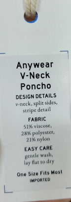 Mersea, Poncho, one size fits most