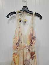 Load image into Gallery viewer, Natural Toned Crochet Trim Dress
