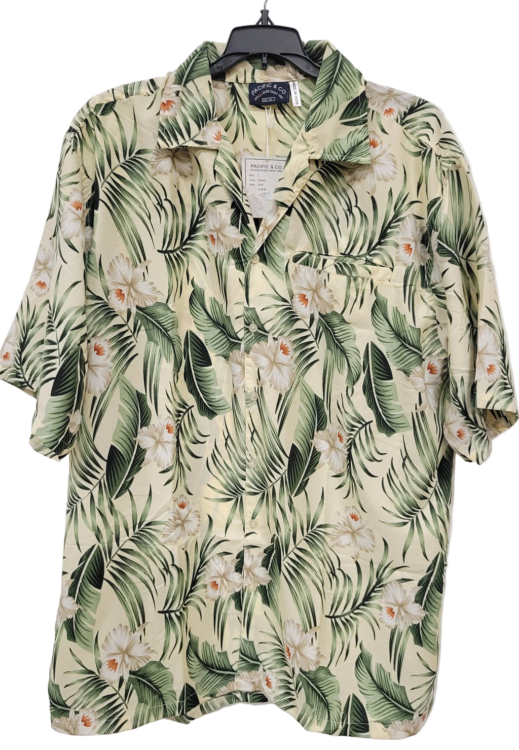 Pacific & Co, Tropical Shirt, size Large