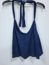 Load image into Gallery viewer, Crescent, Navy Halter Tank
