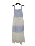 Blue Striped/White Block Dress, size XL