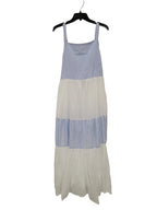 Blue Striped/White Block Dress, size XL