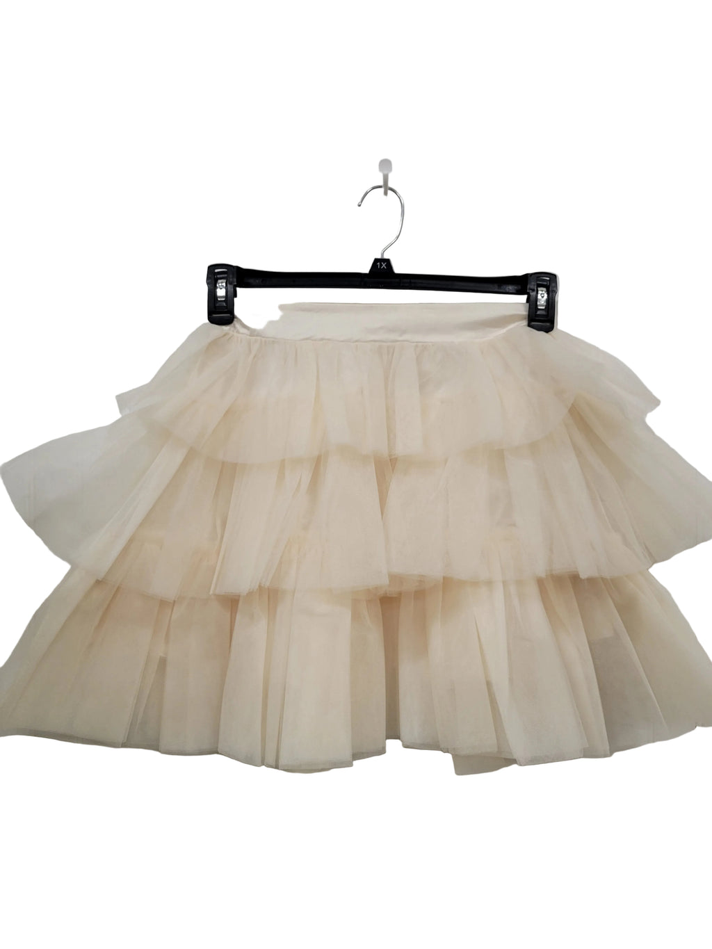 Cream Tulle Skirt, size Medium