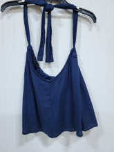 Load image into Gallery viewer, Crescent, Navy Halter Tank
