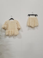 Load image into Gallery viewer, Manle, Cream Rosette Short &amp; Shirt Set
