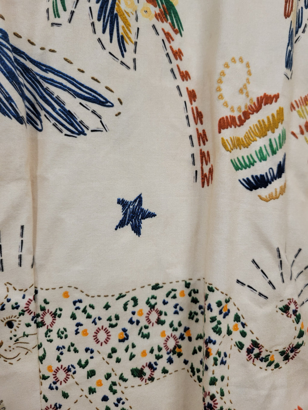 Tropical Print Blazer, size Medium