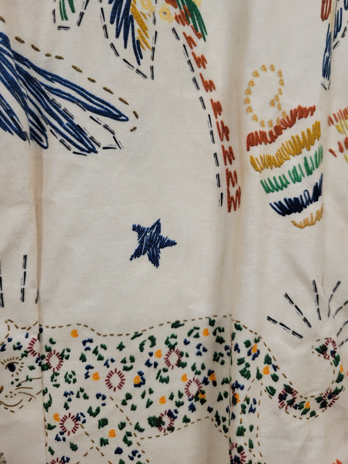 Tropical Print Blazer, size Medium