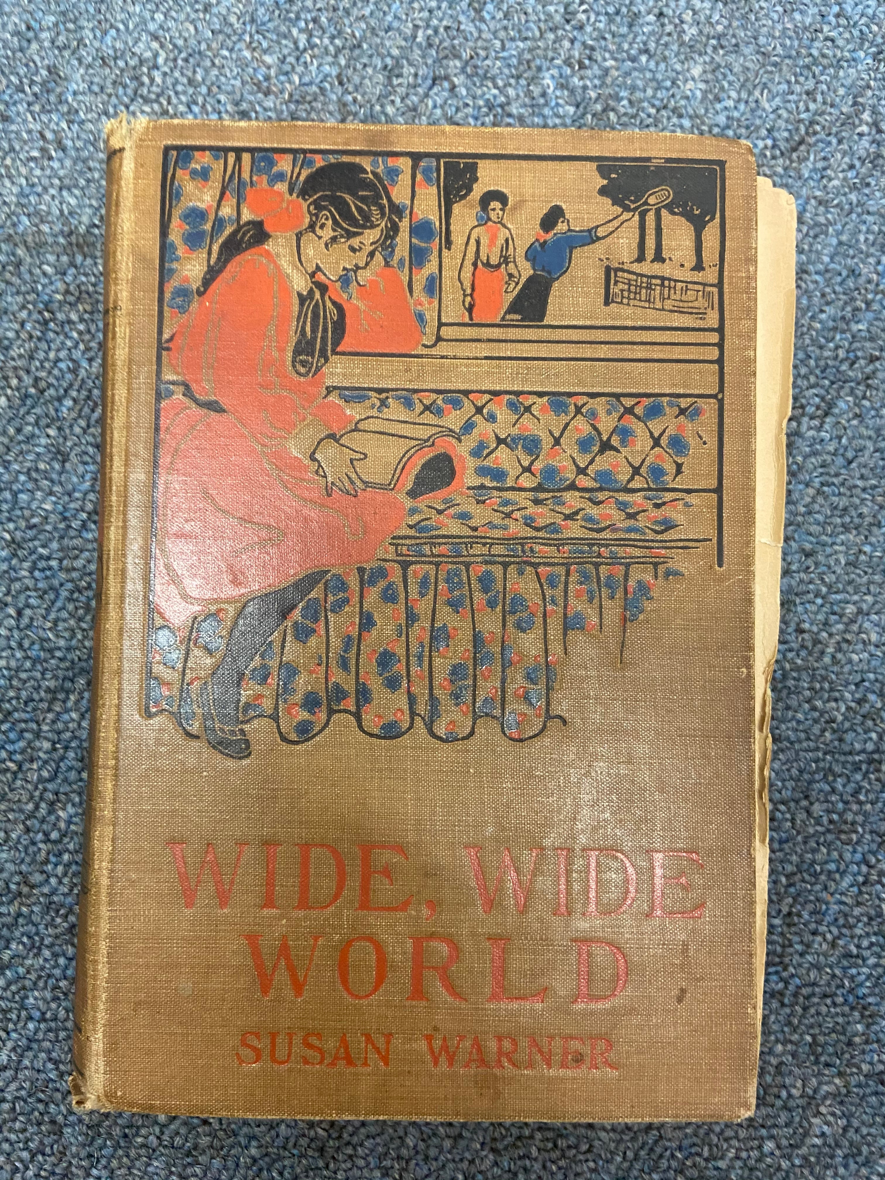 BOOK-Wide wide world by Susan Warner, vintage book